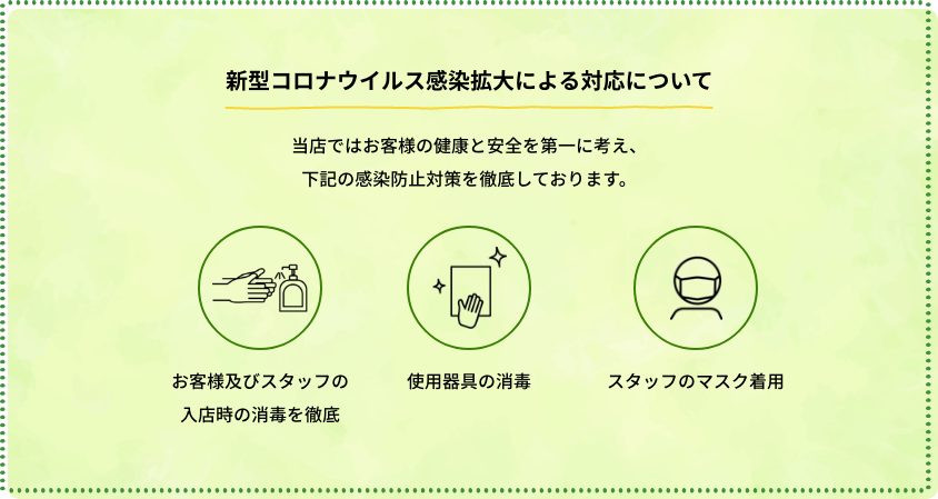 新型コロナウィルス感染拡大による対応について